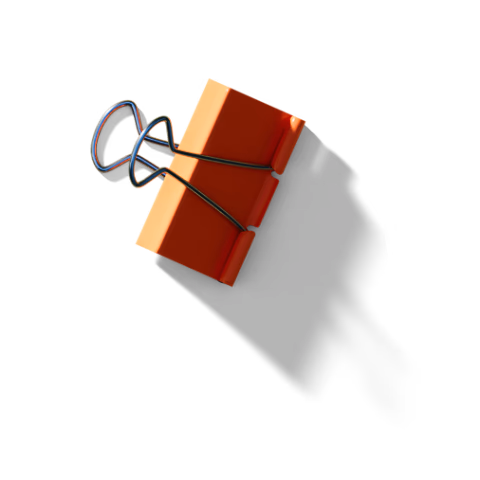 Binder clip holding resumes